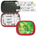 Encourage Mint Rectangle Tin w/80 Word Magnets